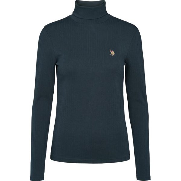 U.S POLO ASSN. KARLA ROLLN LS RIB USPA W TEE 105253 E. Sørdahl 2